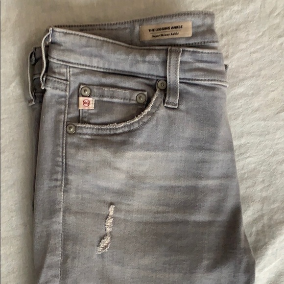 AG distressed super skinny ankle jean - Picture 3 of 6